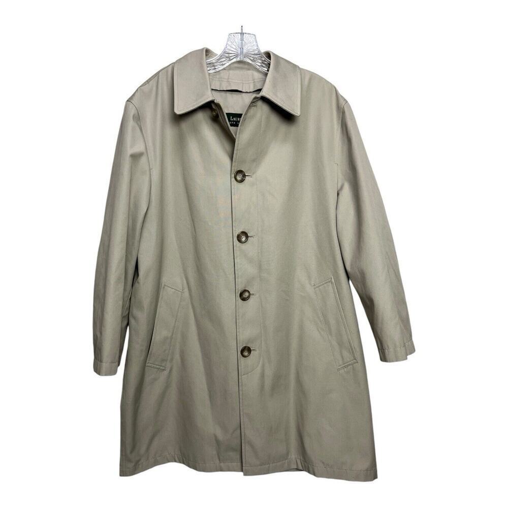 Ralph Lauren LRL Trench Coat Removable Warmer/ Lining Mens Size 40S